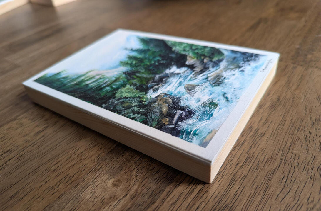 Rough Mountain Stream (5"x7")