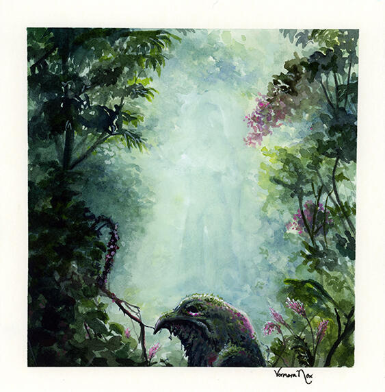 Shadow of the Guardian (Gouache)