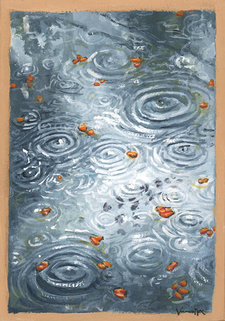 Ripple Triptych A (Gouache)