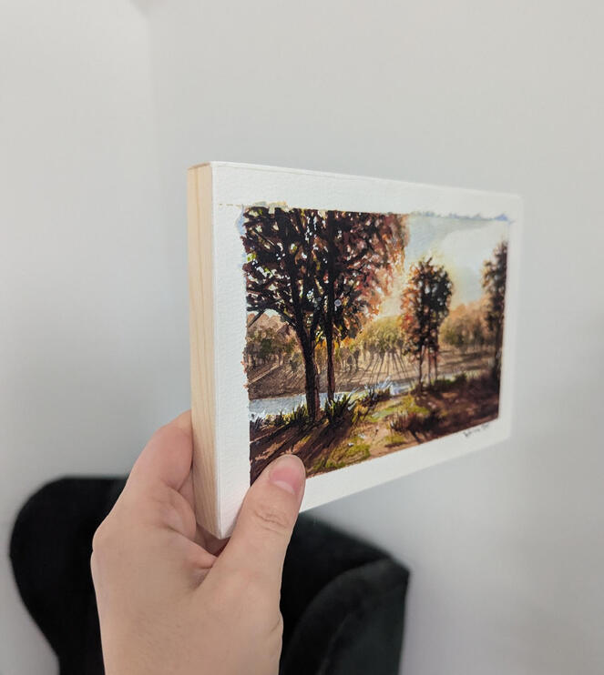 Long Shadows in Watercolour (7x5&quot;) $300