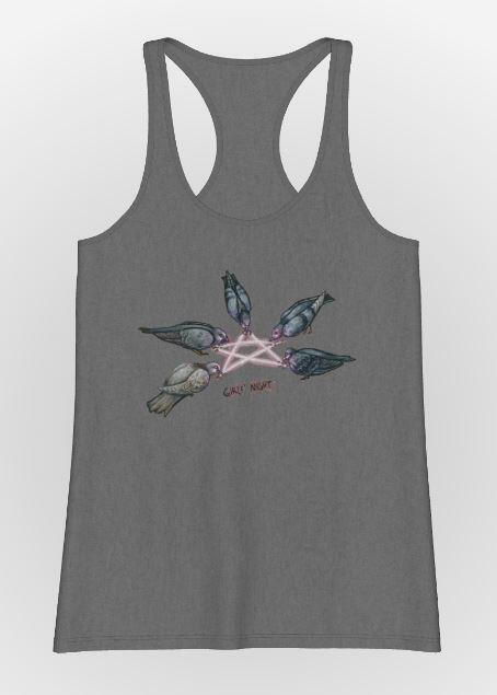 Racerback Tank - Blasphemous Pigeons - Front
