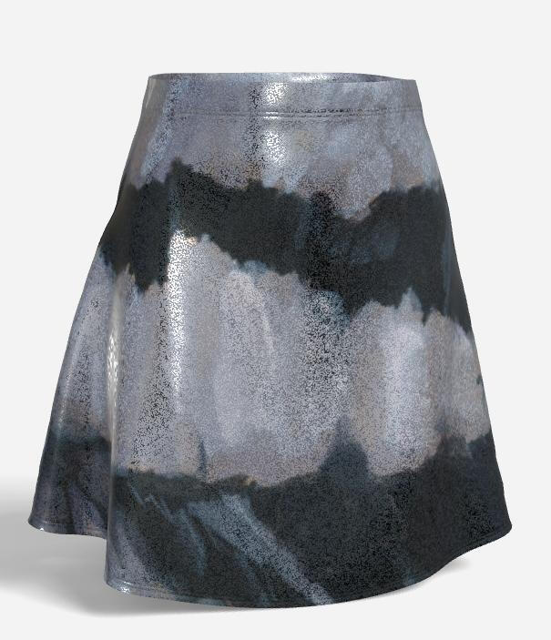 Glitter Flare Skirt - Blasphemous Pigeon Wing